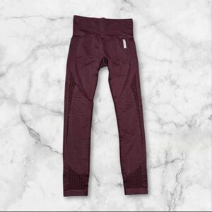 Gymshark Size Small Maroon Energy Seemless Leggings